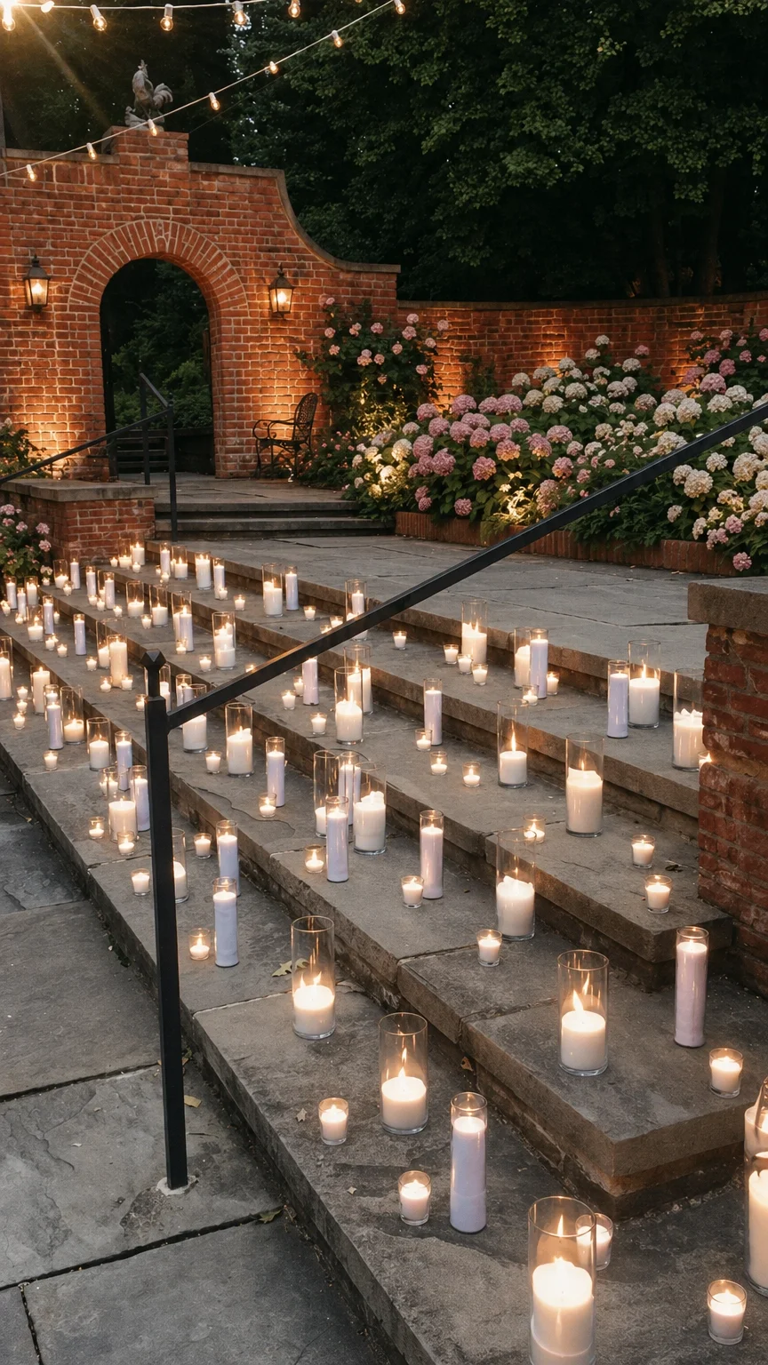 Candle lite stairs