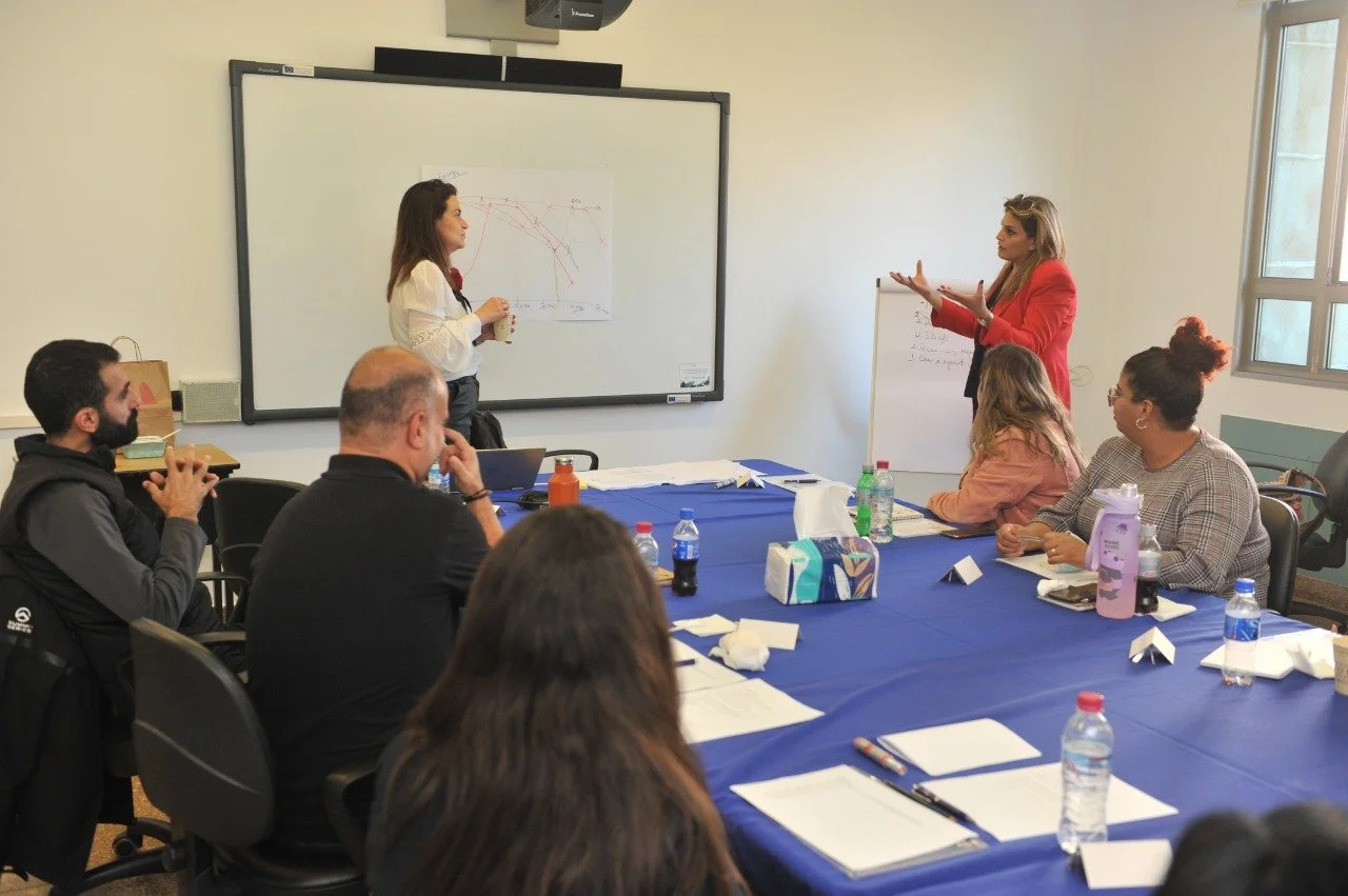 Hala Achkar Slaibi, from People & Co, during a corporate workshop