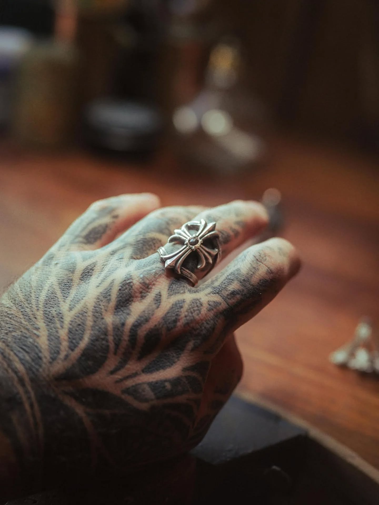 Sterling Silver &amp; Rose cut diamond