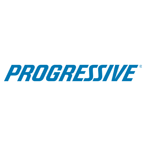 Progressive Insurance logo in blue text.