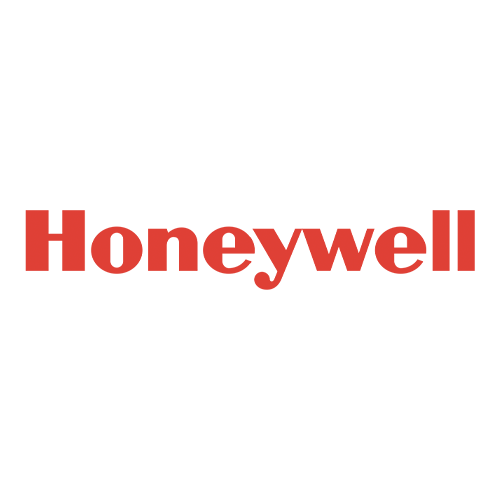 The Honeywell logo in red.