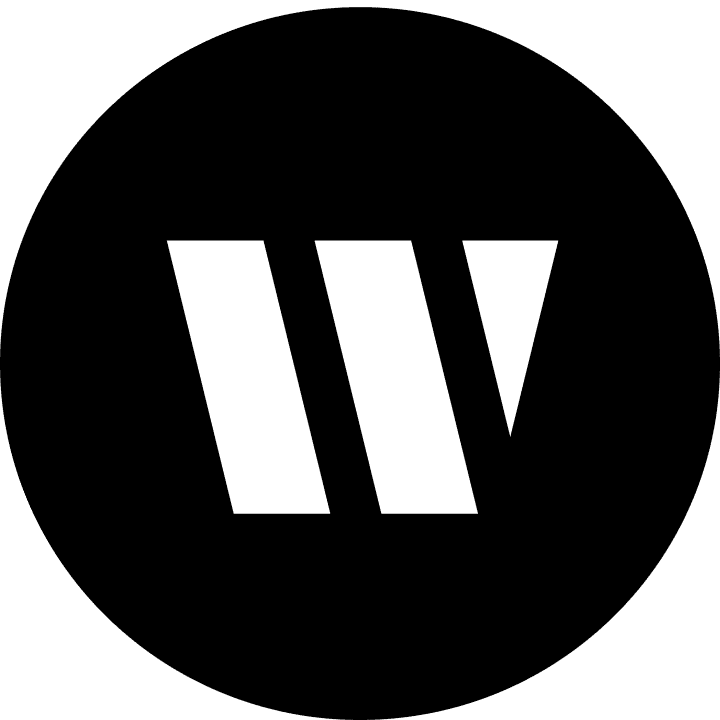 The Writer.ai logo: a stylized letter 'W' in the center of a black circle.