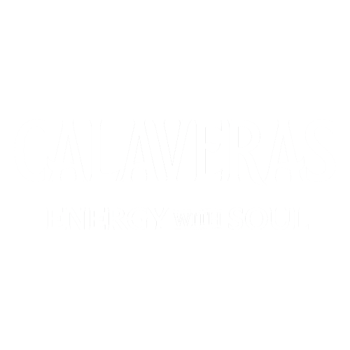 Book cover titled "Calaveras: Energy with Soul" with a black background and white text.