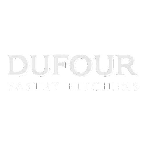 Logo of Dufour Pastry Kitchens on a black background