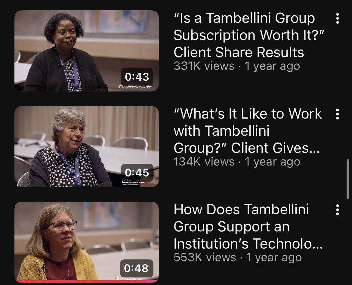 Corporate video production interviews – Tambellini Group