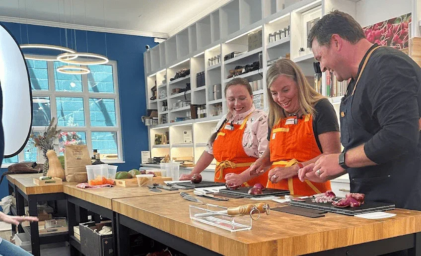 Vivront Knife Shop Cooking Demo at 50th and France