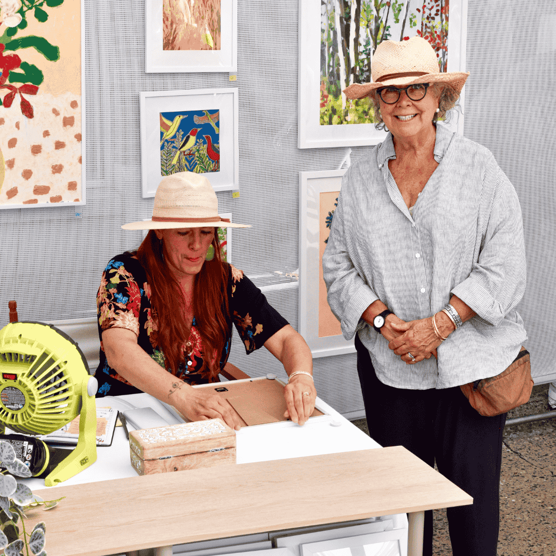 Edina Art Fair Female Artist Booth