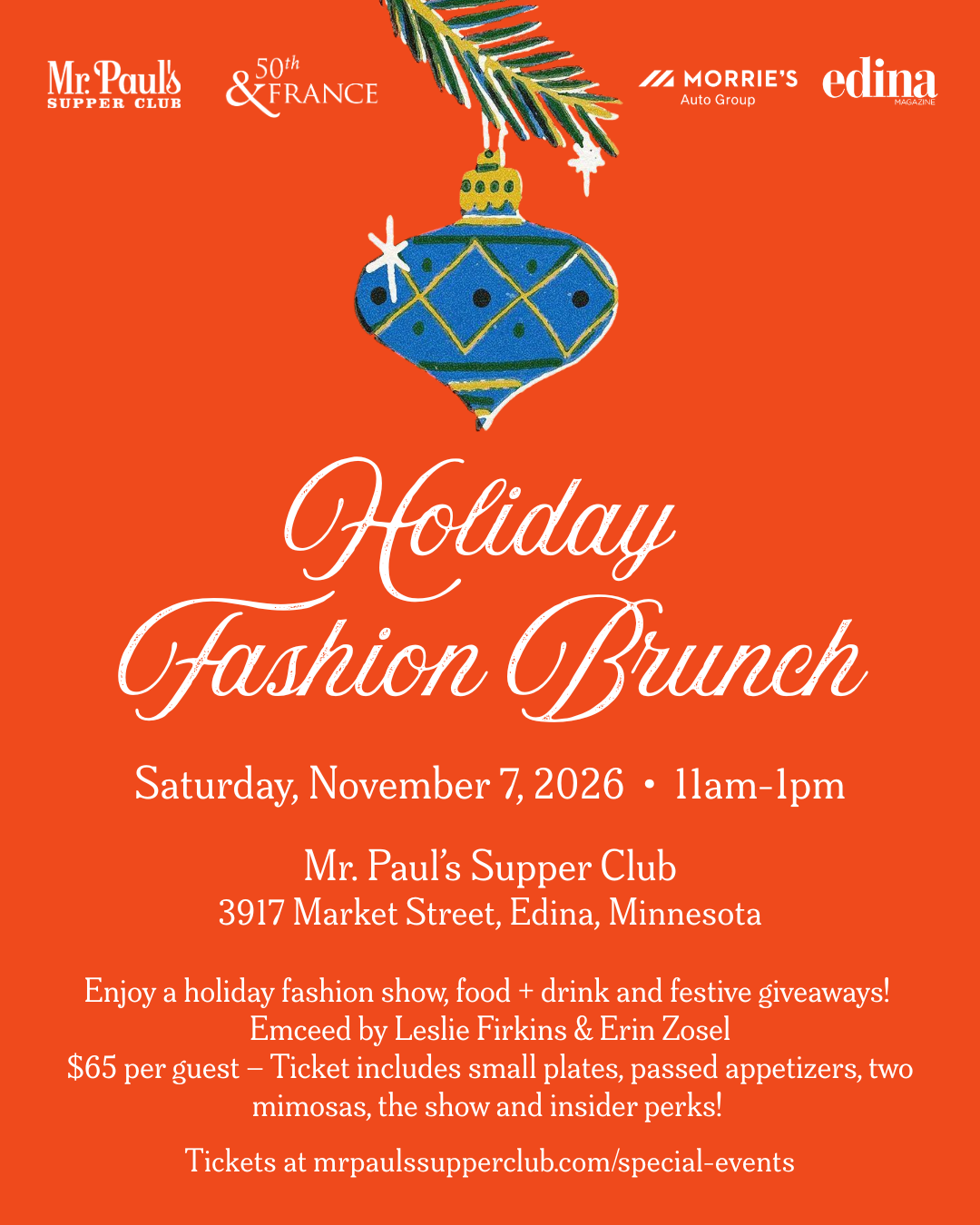 Holiday Fashion Brunch at 50th and France