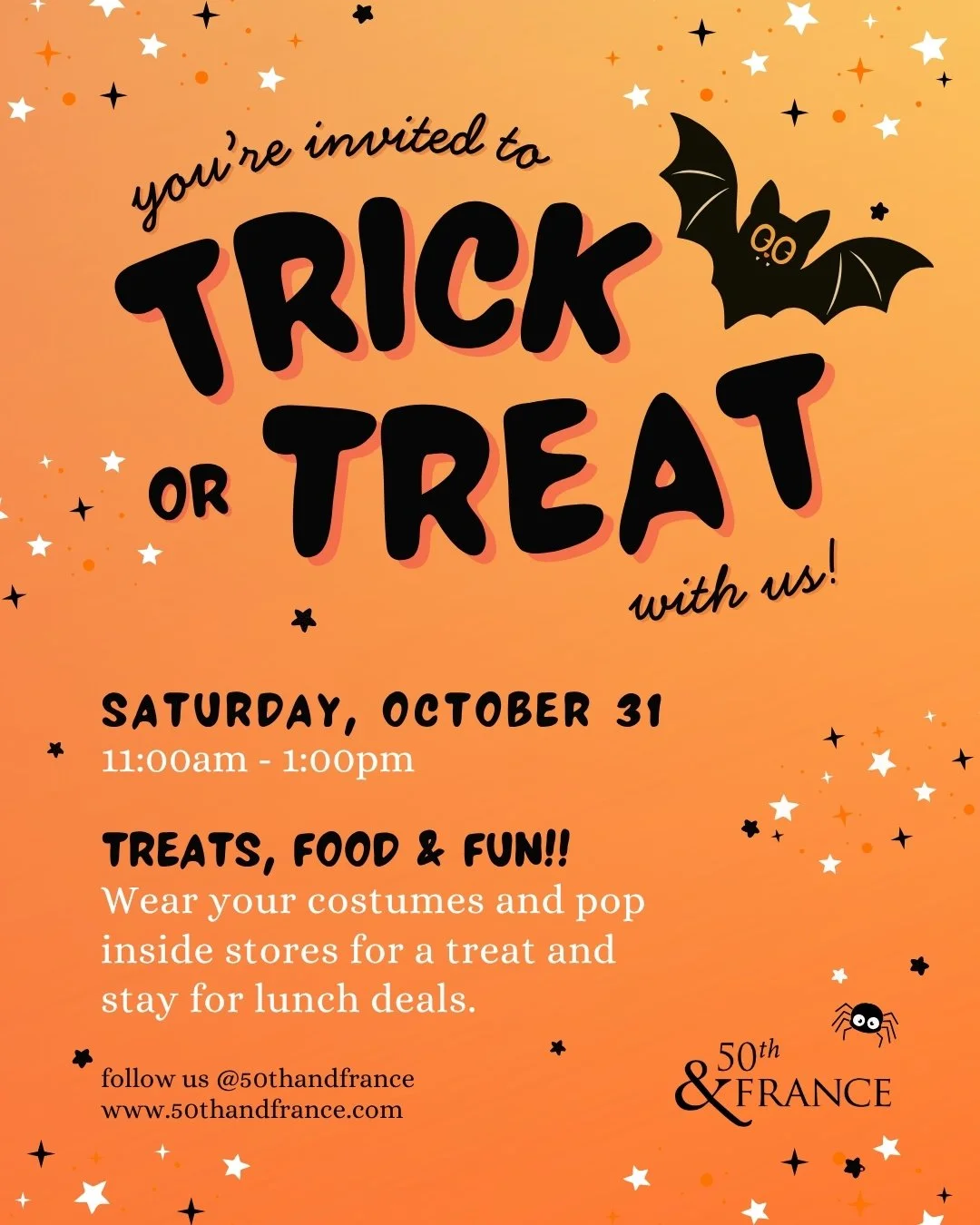 Trick or Treat at 50th and France