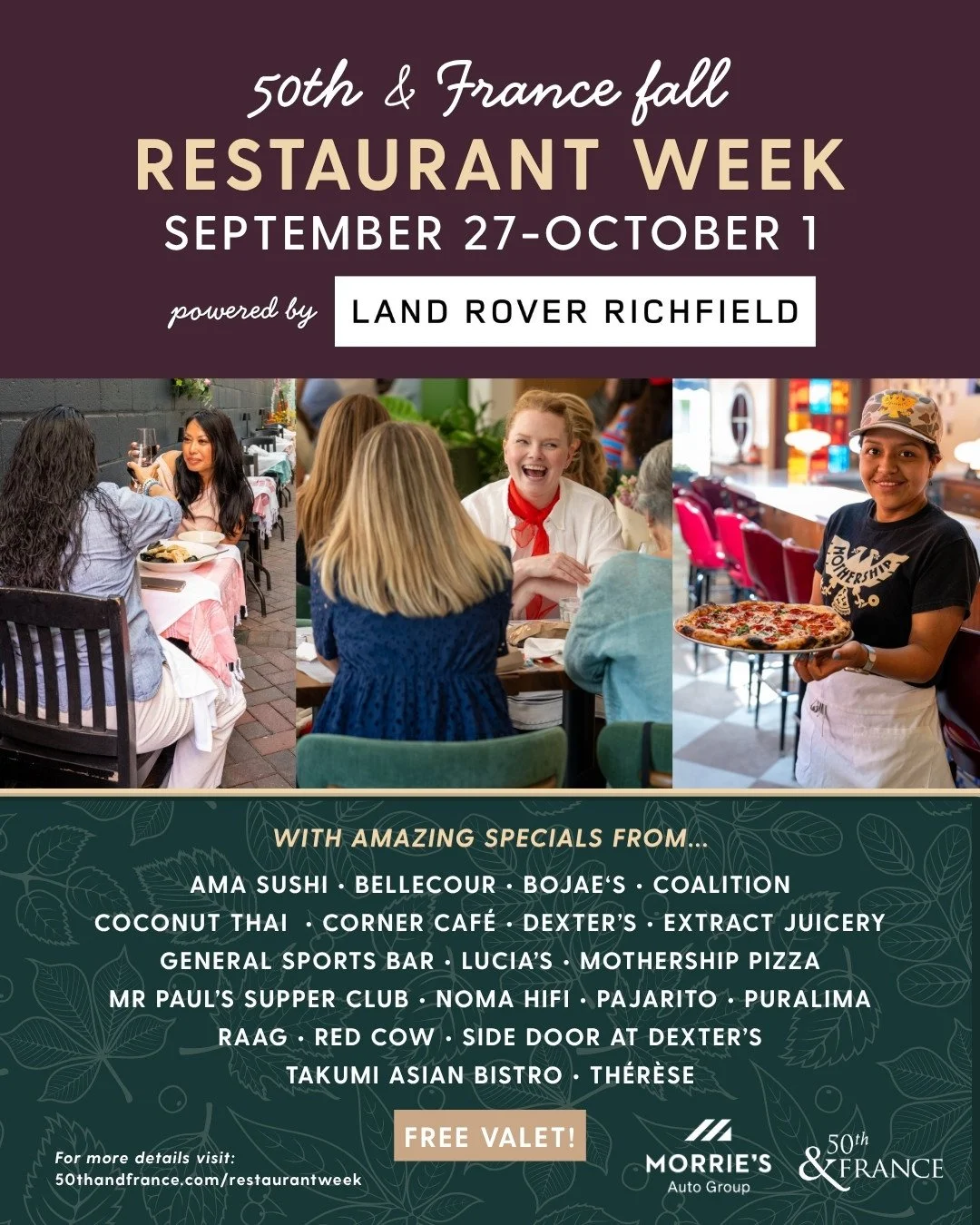 50th and France Fall Restaurant Week