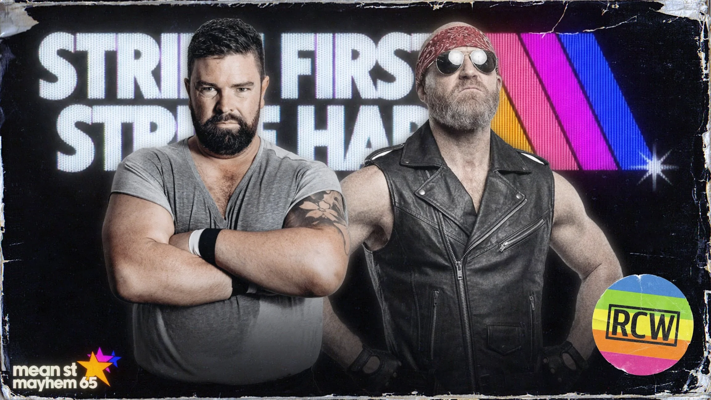 It&rsquo;s a compilation of combat you can&rsquo;t afford to tape over THIS Saturday night at Strike First Strike Hard!

📼 Vintage Hardcore Spectacular - @bob_pro_wrestler vs. @havok_pro_wrestler 
📼 #RCW300 ReMatch - @mat_grimm_basso vs. @mr.cliff_