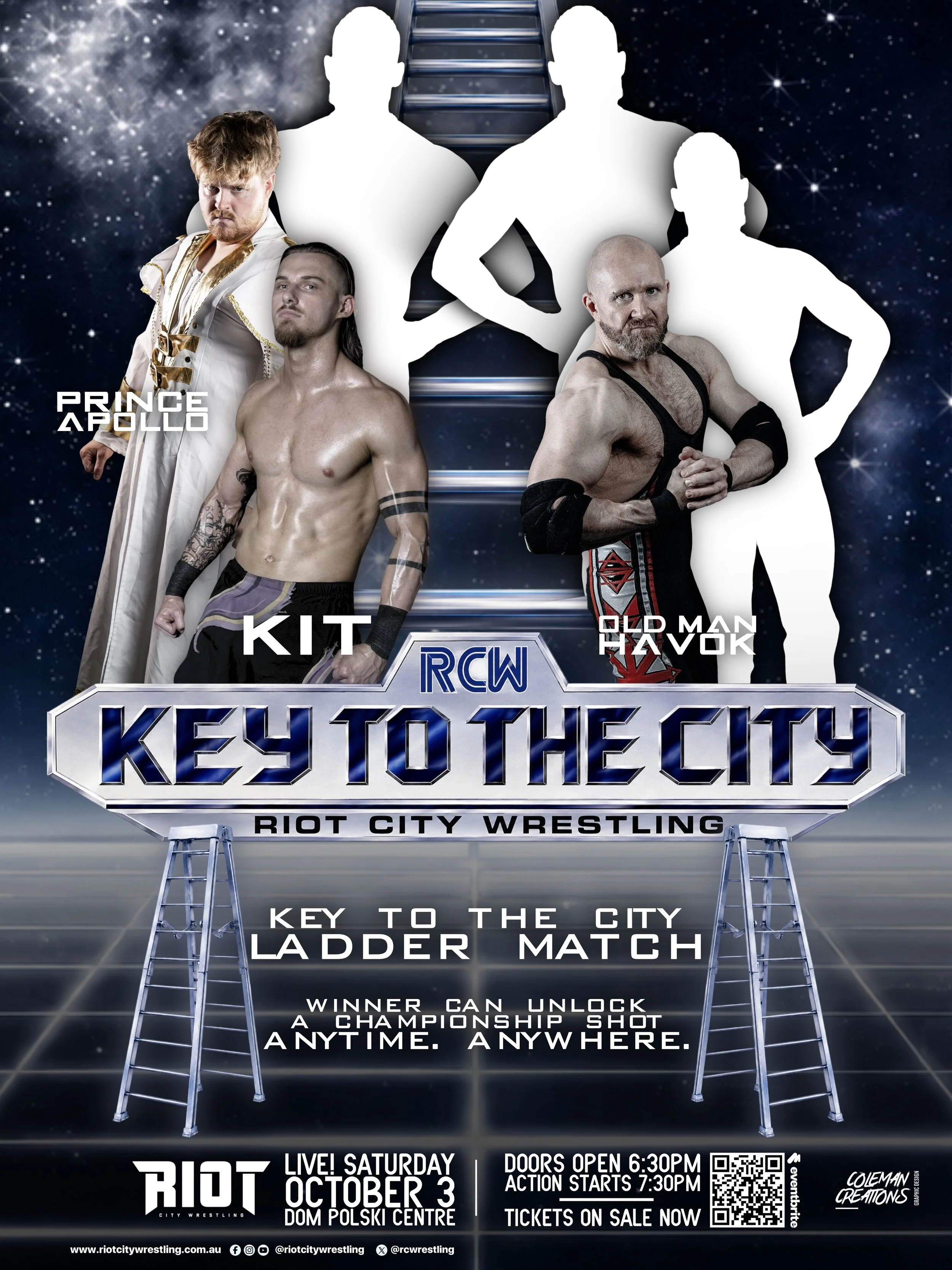 JUST IN: The climb to the Key could see the coronation of @princeapollo_pw as a future champion in RCW! Will the Gold Star take advantage of this golden opportunity? ⭐️

#RCWKTTC
🎫Tickets on sale NOW at @eventbrite 
🔗 Link in page bio

FRONT ROW SE