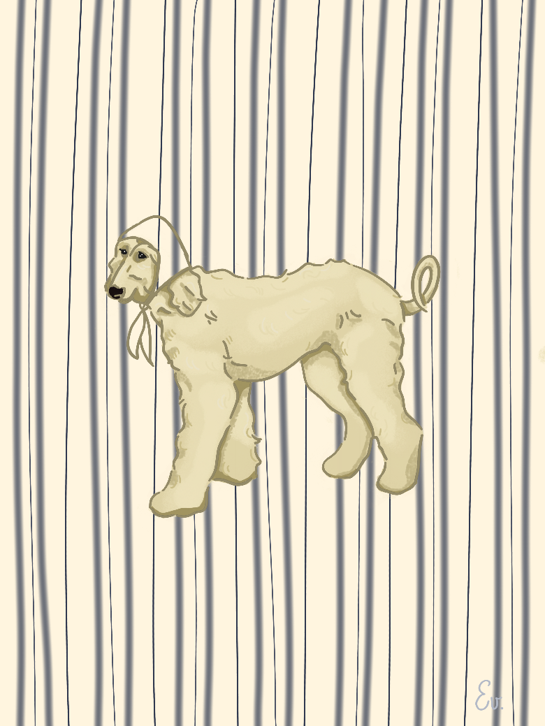 Physical print It's a dog's world "Greyhound"