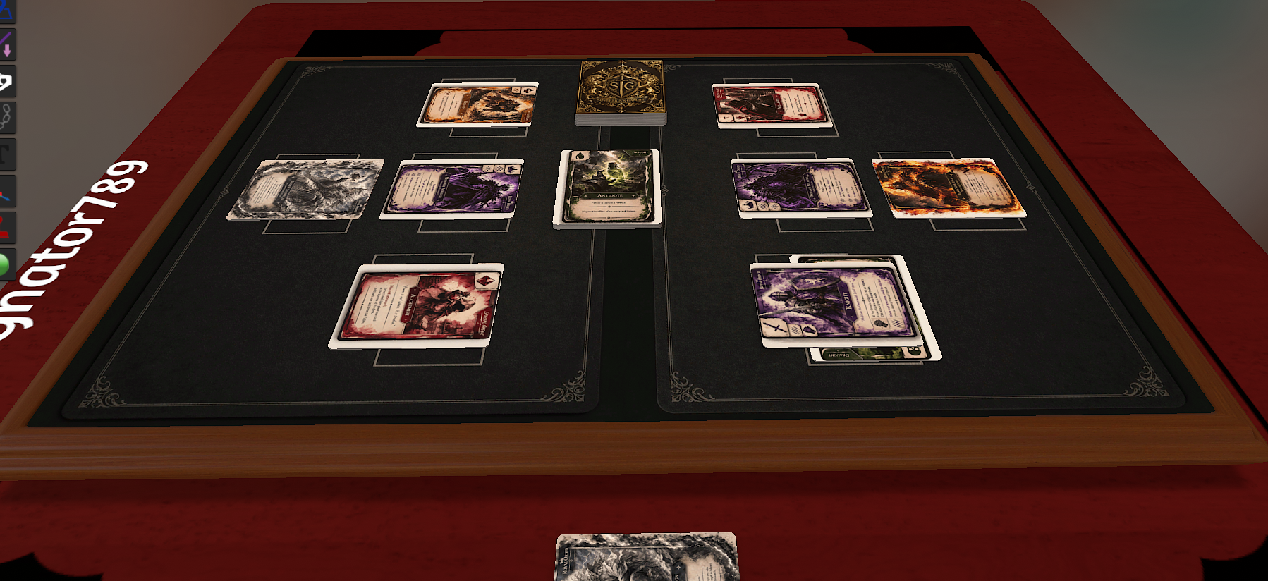 Sovereign's Gambit preview on Tabletop Simulator, giving early access to beta testers who sign up via the contact forum.