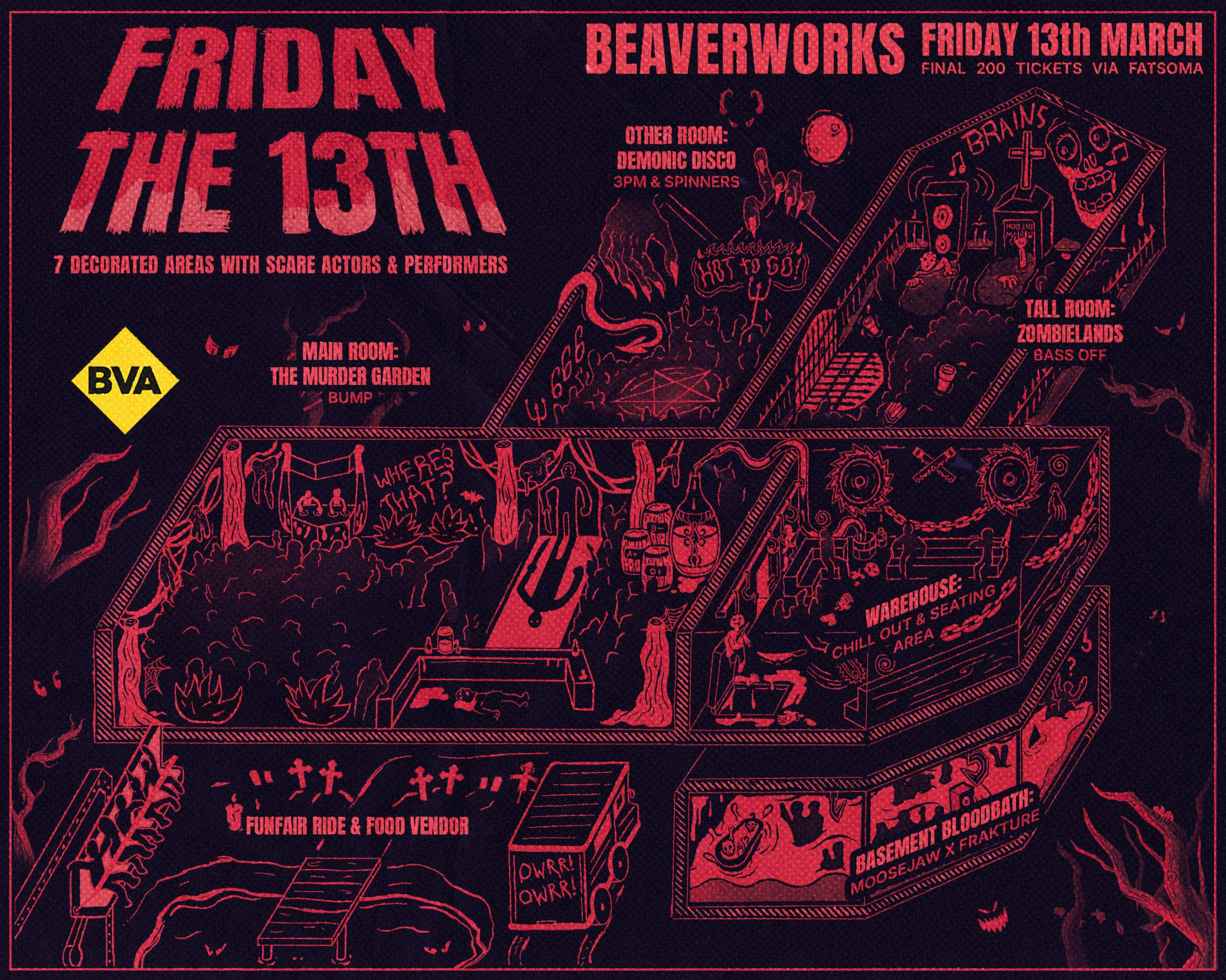 Beaver Works: Friday the 13th Event Map