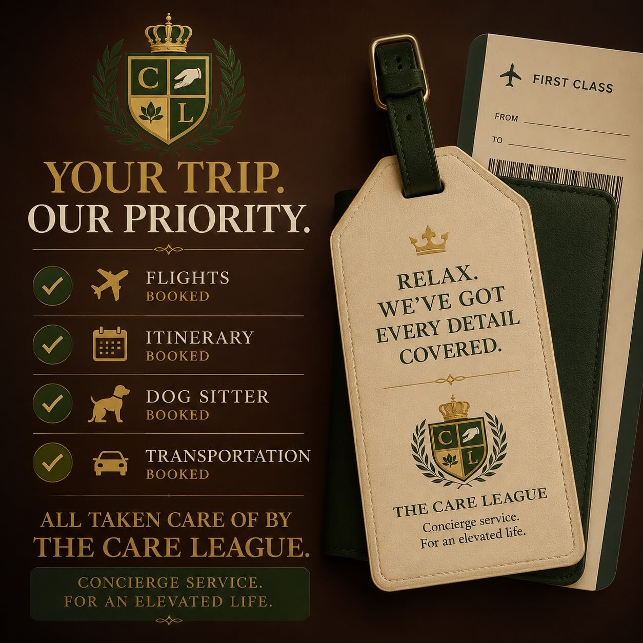 Summer plans? We&rsquo;ll handle the details. ✈️☀️

From flights and transportation to itinerary planning, reservations, and even coordinating your pet care while you&rsquo;re away, The Care League￼ is designed to make elevated living effortless.

An