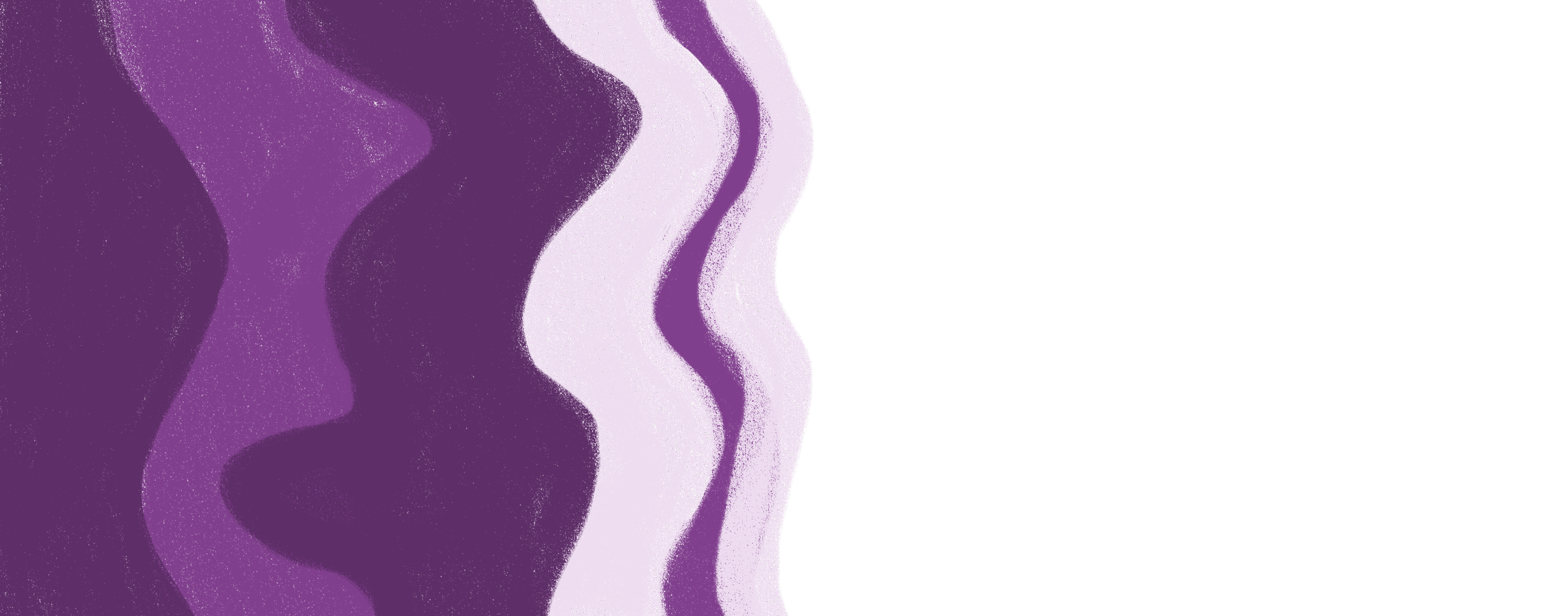 Abstract digital art featuring purple and lavender wavy patterns on the left side and black space with white text on the right side that reads 'Design System'.