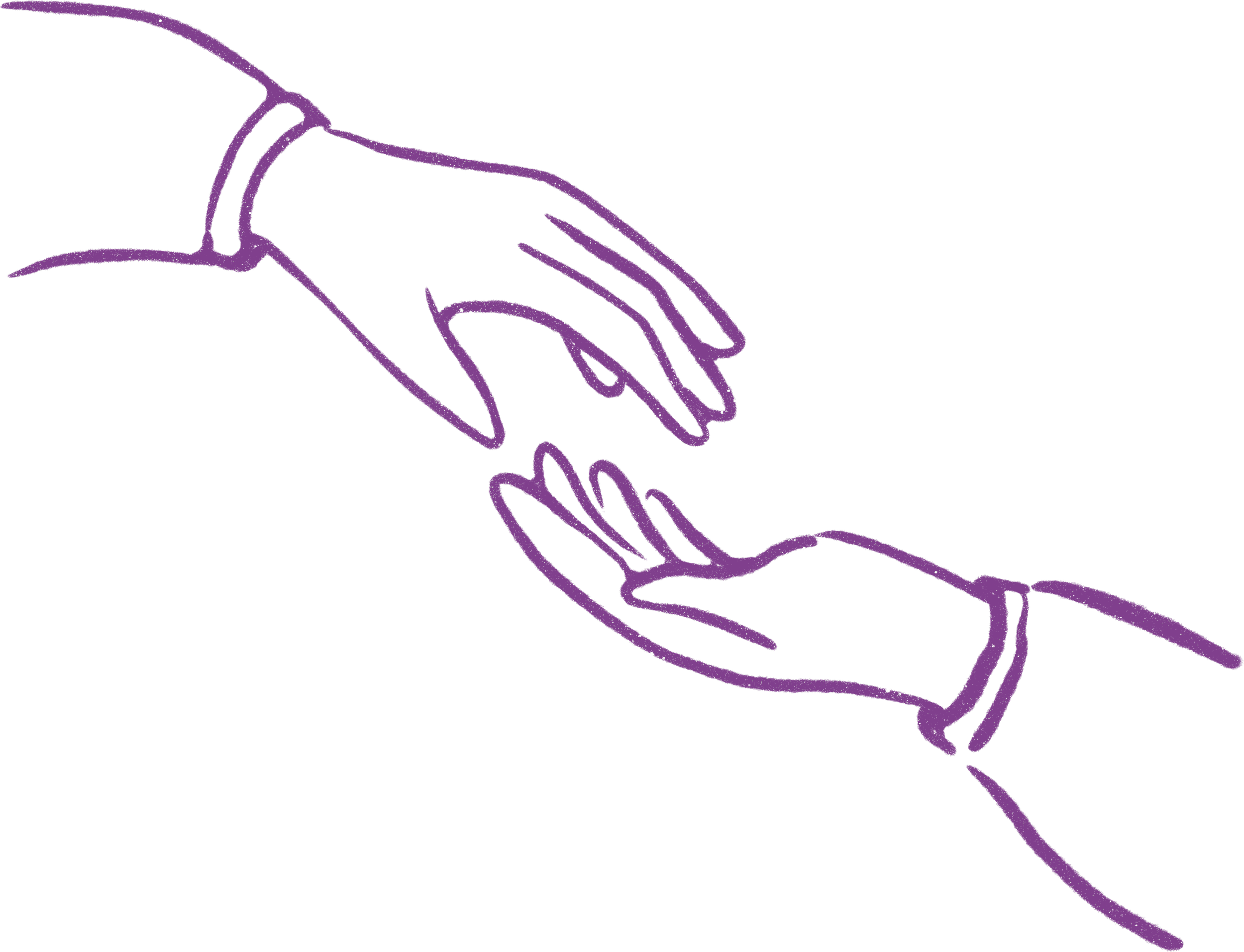 Line drawing of a hand with the word "Good" written underneath
