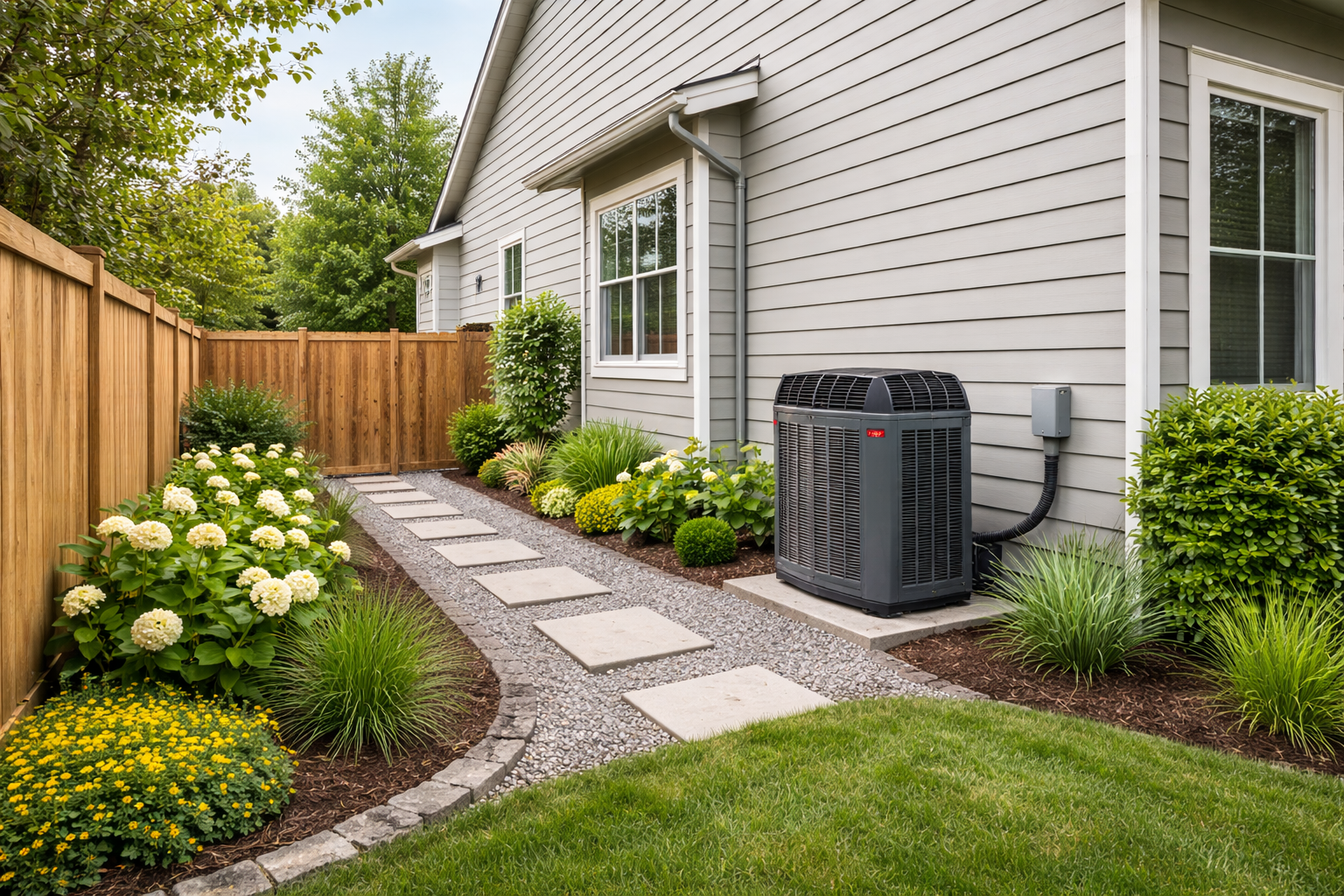 Suburban home side yard with garden.png
