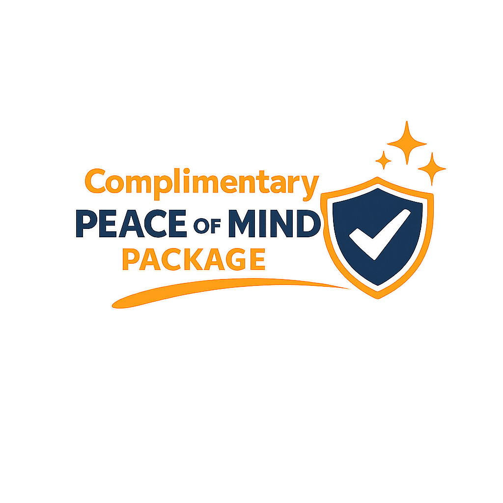 Lair Mechanical Branded Header Icon depicting Peace of Mind Packages with Certified-Checkmark