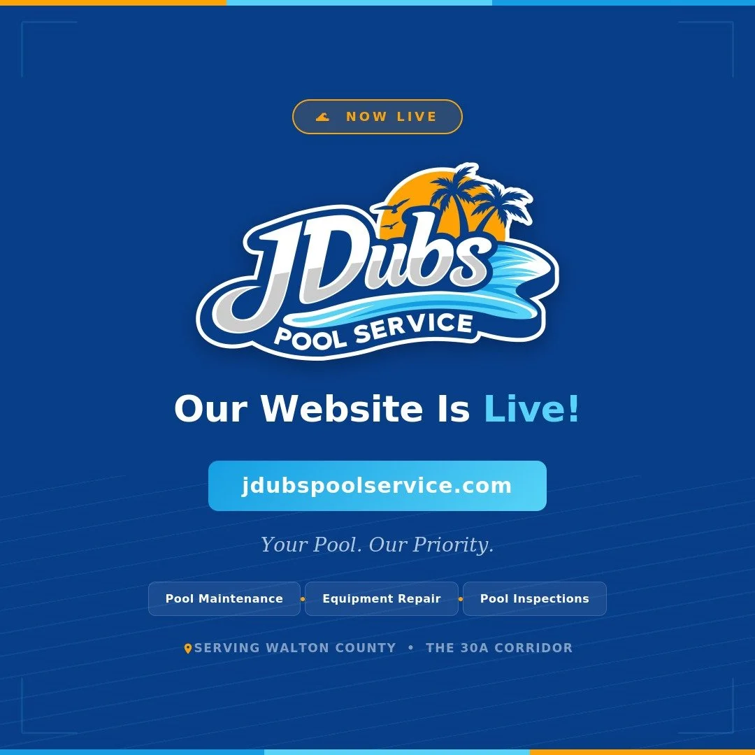 🌊 We're officially online! 🎉
JDub's Pool Service now has a home on the web. Check out our brand new website to learn about our services, see the areas we cover, and get a free quote.
🔗 jdubspoolservice.com
✅ Weekly Pool Maintenance
✅ Equipment Rep