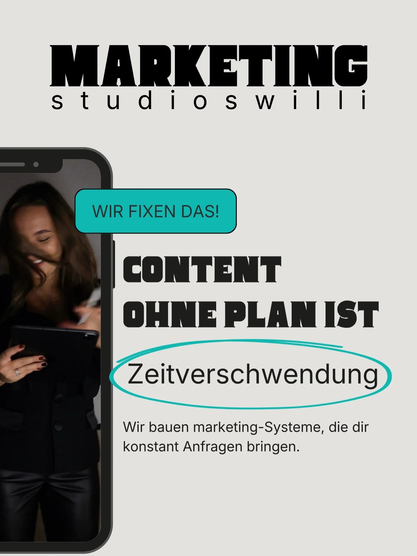 Ein neues Unternehmen oder ein Unternehmen im Wachstum? Wir helfen dir deinen Content und deine Sichtbarkeit in Einklang zu bringen! 
Besuche unsere Webseite, egal ob Starter Packet, rundum Betreuung oder einfach mal alles in den selben, wiedererkenn