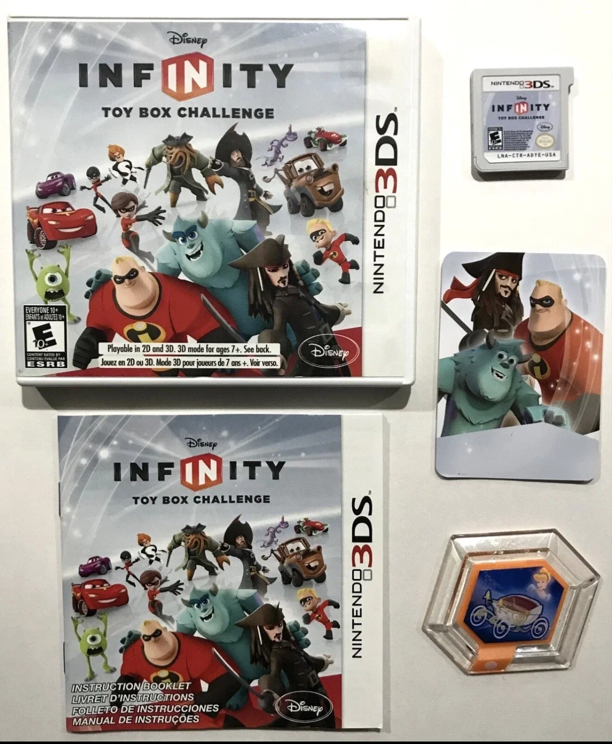 Disney Infinity Toy Box Challenge 3DS Complete-Tested