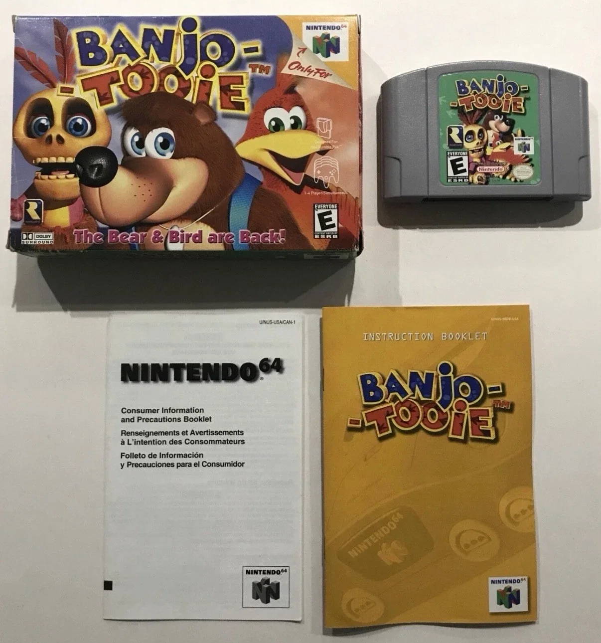Banjo Tootie Nintendo 64 CIB Tested-Authentic Near Mint