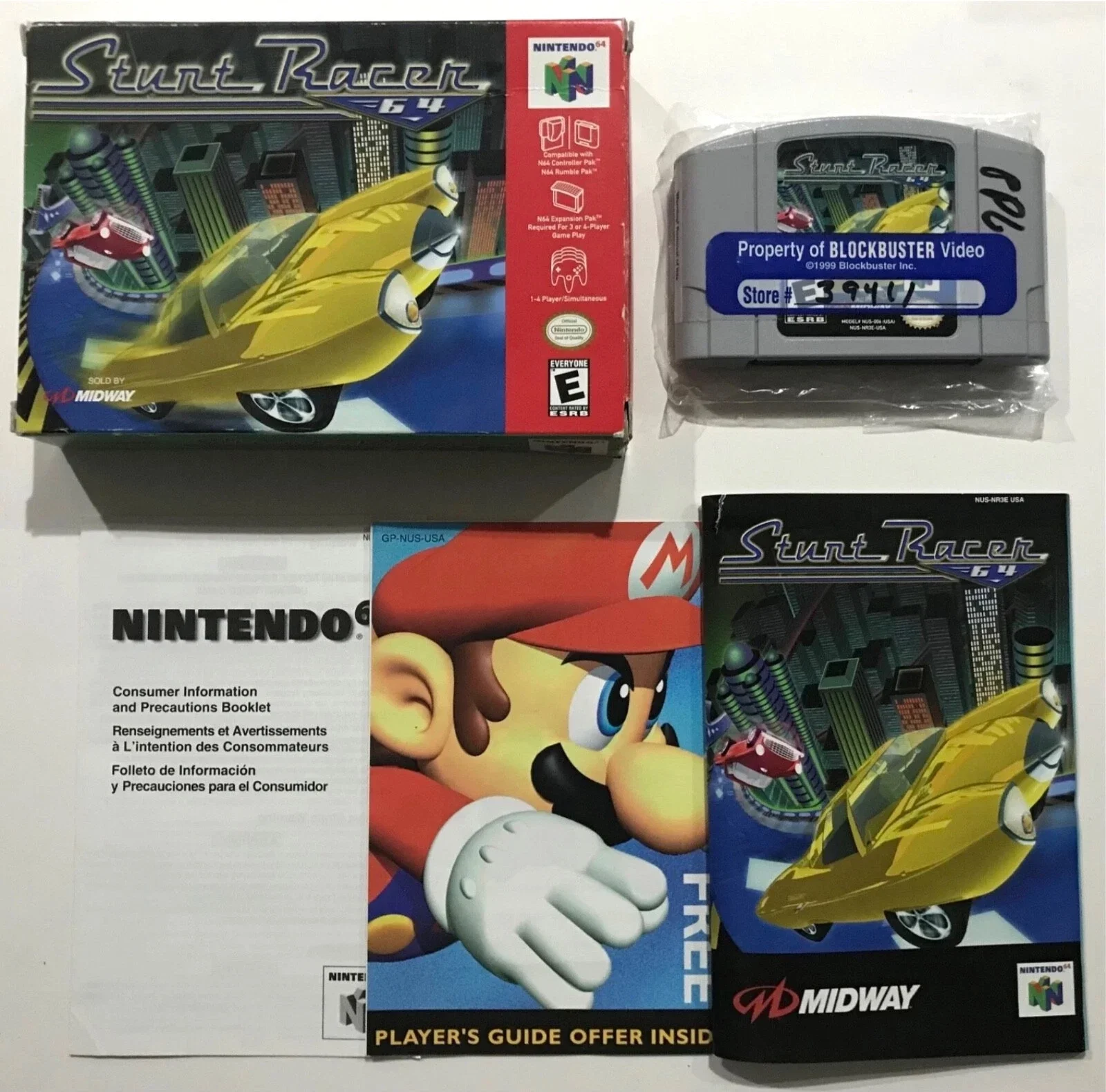 Stunt Racer Nintendo 64 Authentic Rental Copy