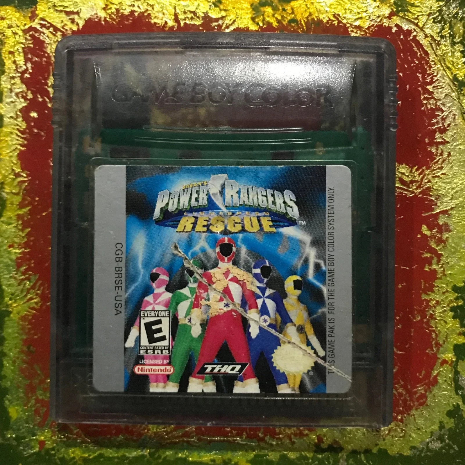 Power Rangers Rescue GBC Cleaned-Tested-Authentic