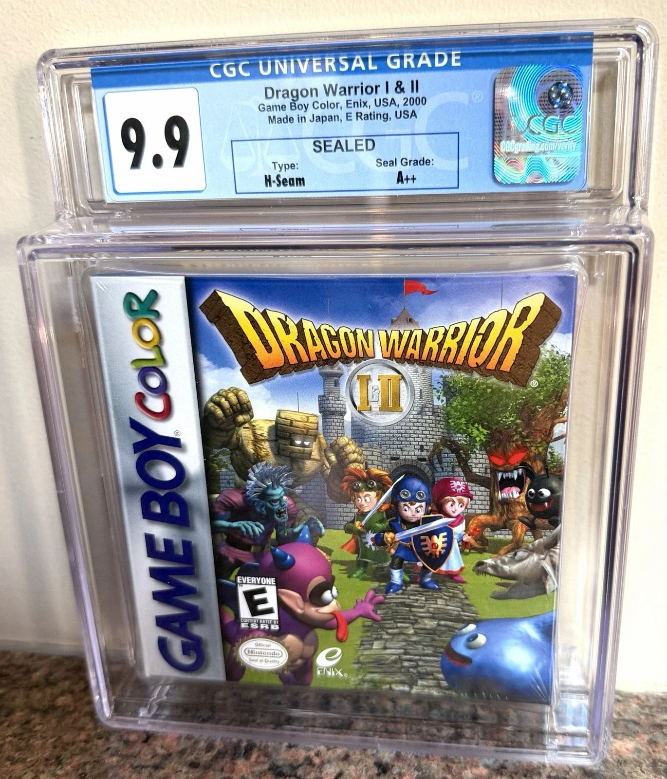 Dragon Warrior I & II GBC Sealed-Graded 9.9 A++