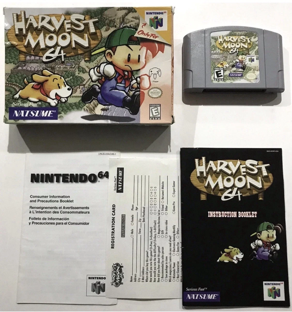 Harvest Moon Nintendo 64 Tested-Authentic-Complete