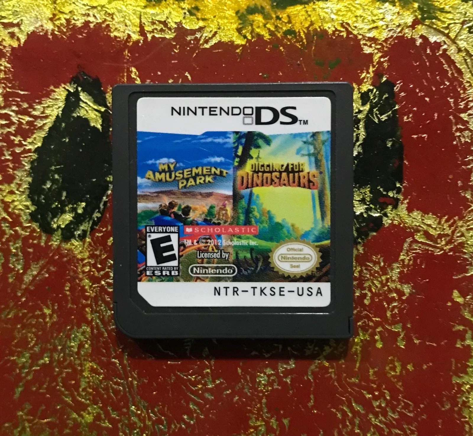 Amusement Park + Digging for Dinosaurs DS Cleaned-Tested-Authentic