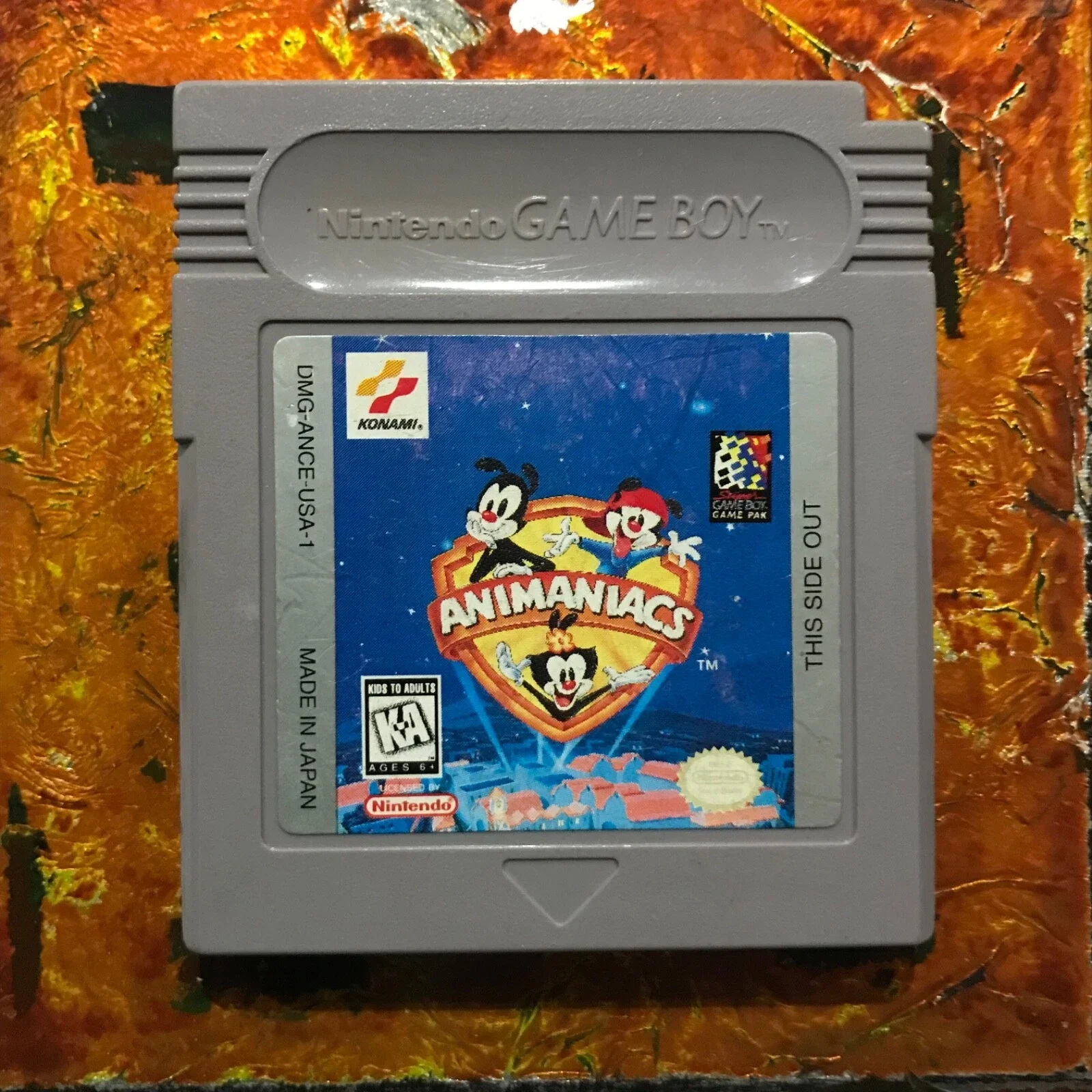 Animaniacs Nintendo Game Boy Cleaned-Tested-Authentic