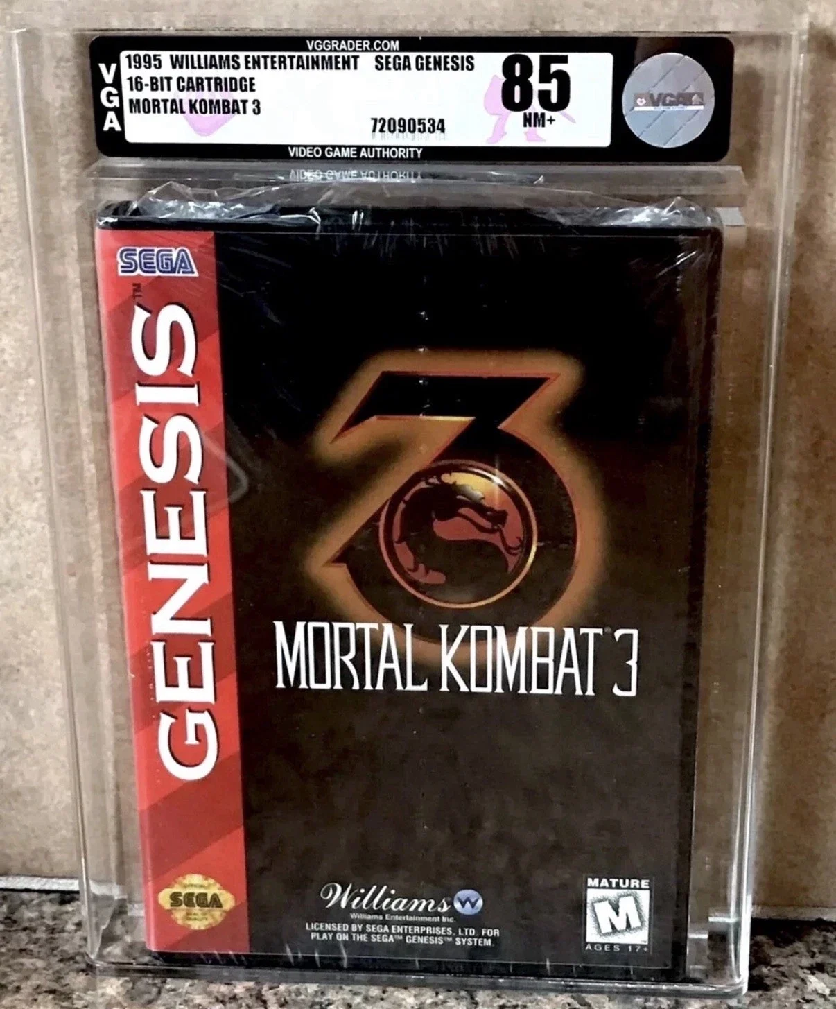 Mortal Kombat 3 Sega Genesis Sealed-Graded VGA 85