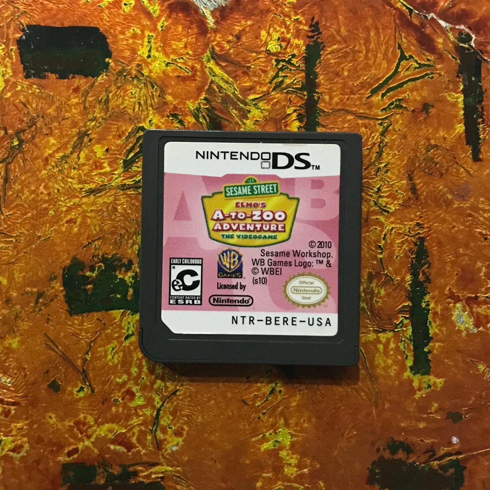 Elmo's A-to-Zoo Nintendo DS Cleaned-Tested-Authentic