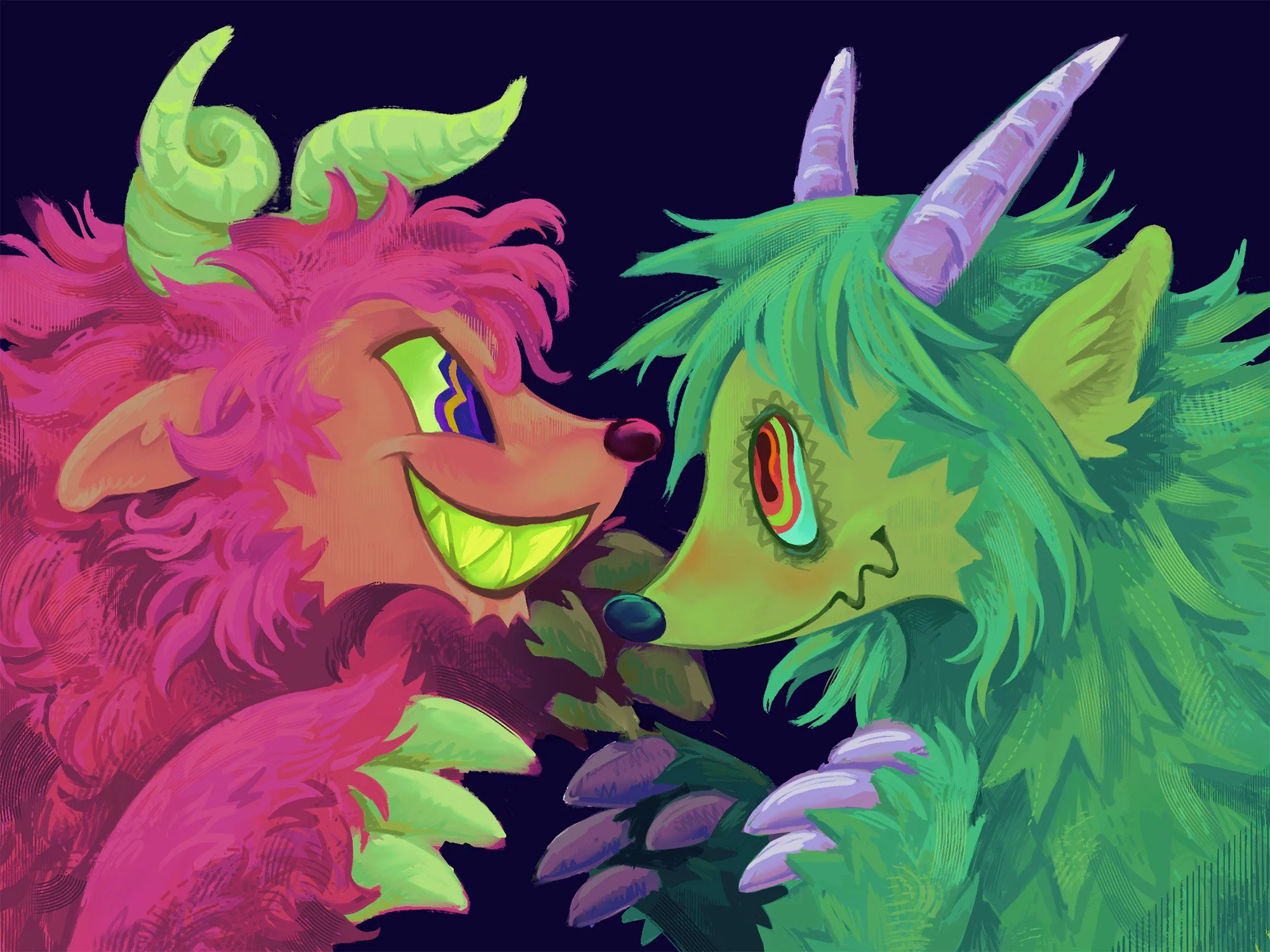 Monsters | Digital illustration, 2025

