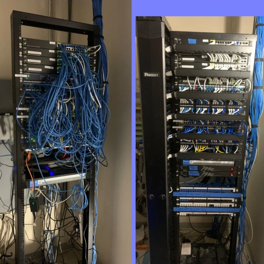 Rack redesign Before / After