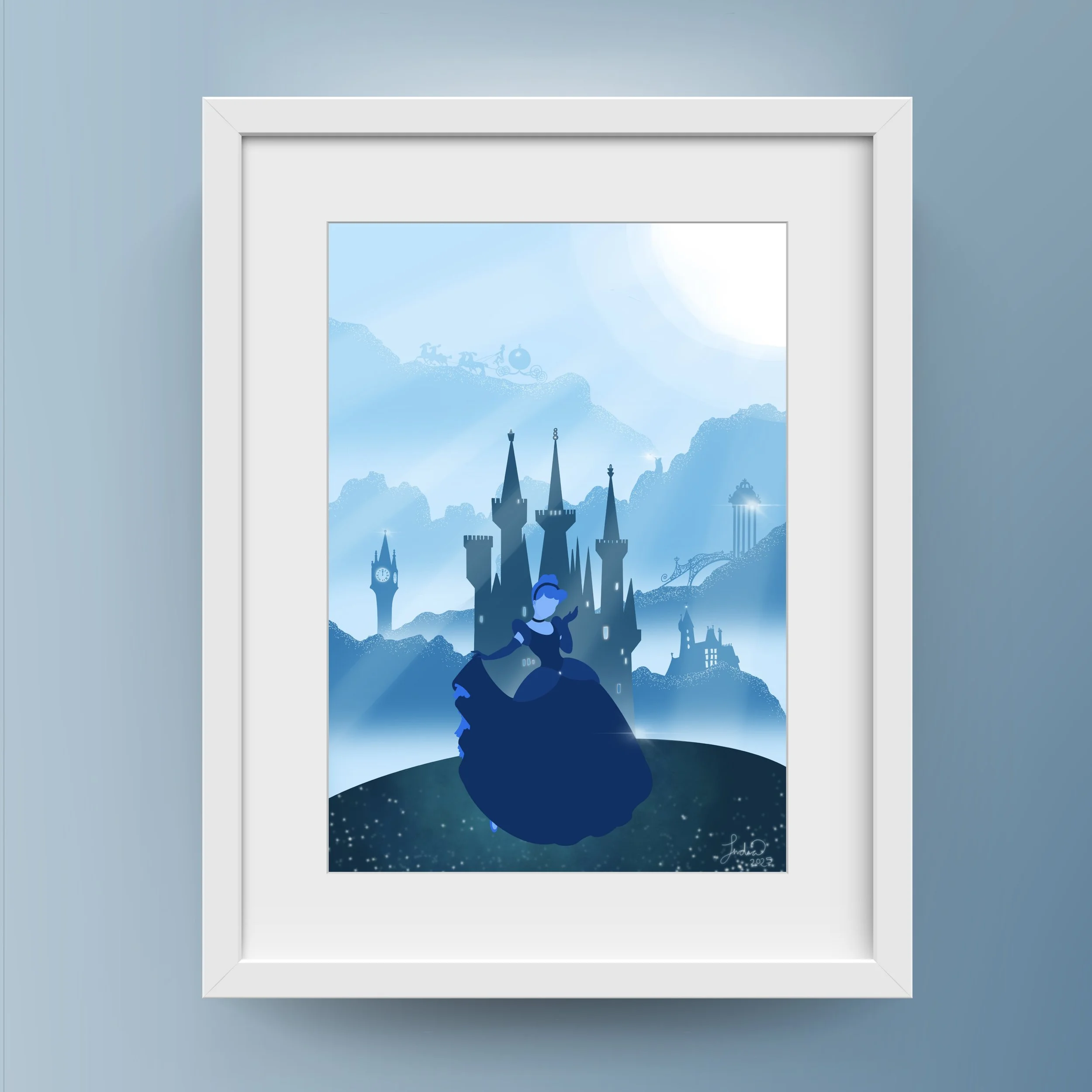 Original artwork based on Disney's 'Cinderella'. 