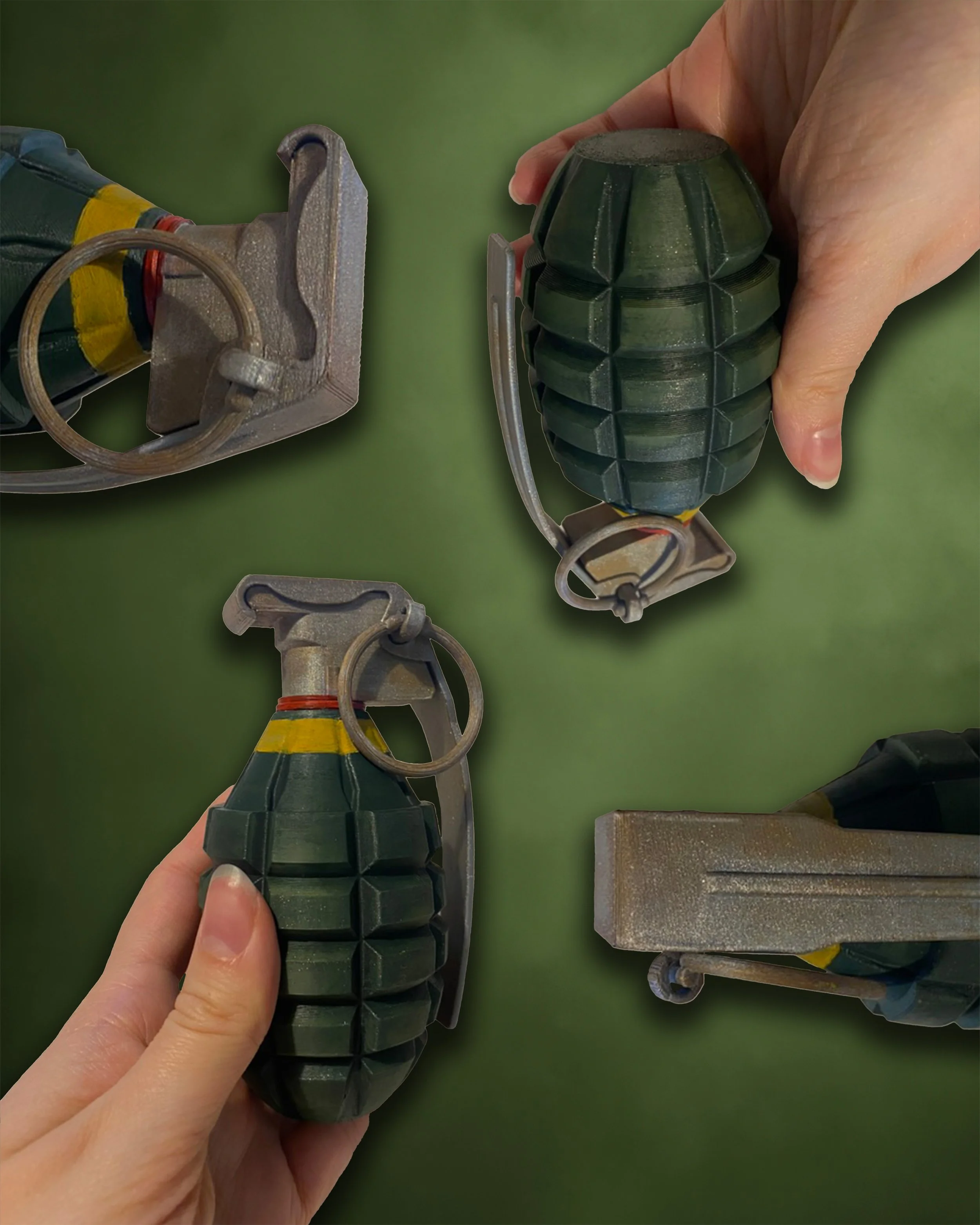 MK2 fragmentation grenade prop for 'Pastorious Operations', a short film. Click the image to view the prop in action!