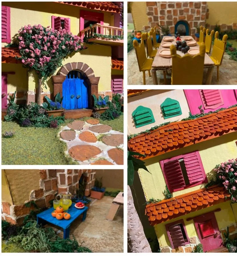 A stylised 3D rendition of 'Casita' from Disney's Encanto, made entirely from scratch and recycled material. 