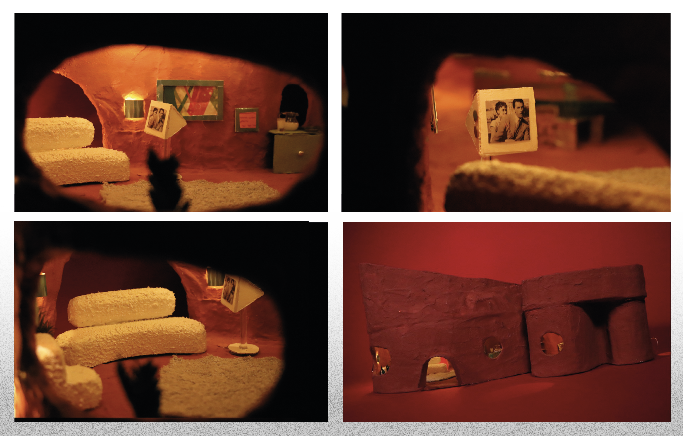 This project entailed the creation of a 2-tier scale model of my original design for a Martian home. I enjoyed exploring how nostalgia and comfort from the past could combine with optimism for the future in a home designed for life on Mars. All eleme