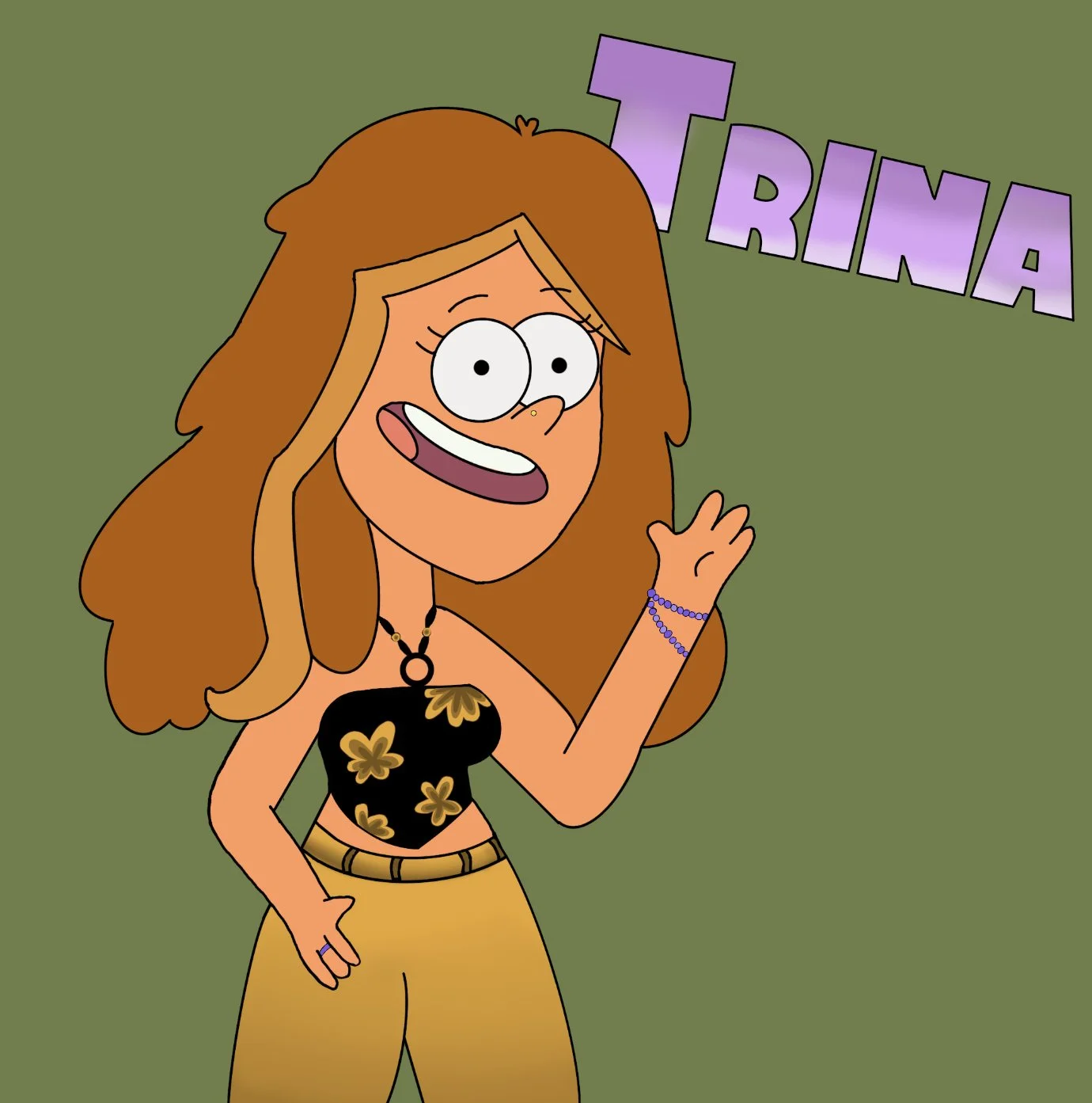 Cartoon commission based on an original photograph, in the style of 'Gravity Falls'. 