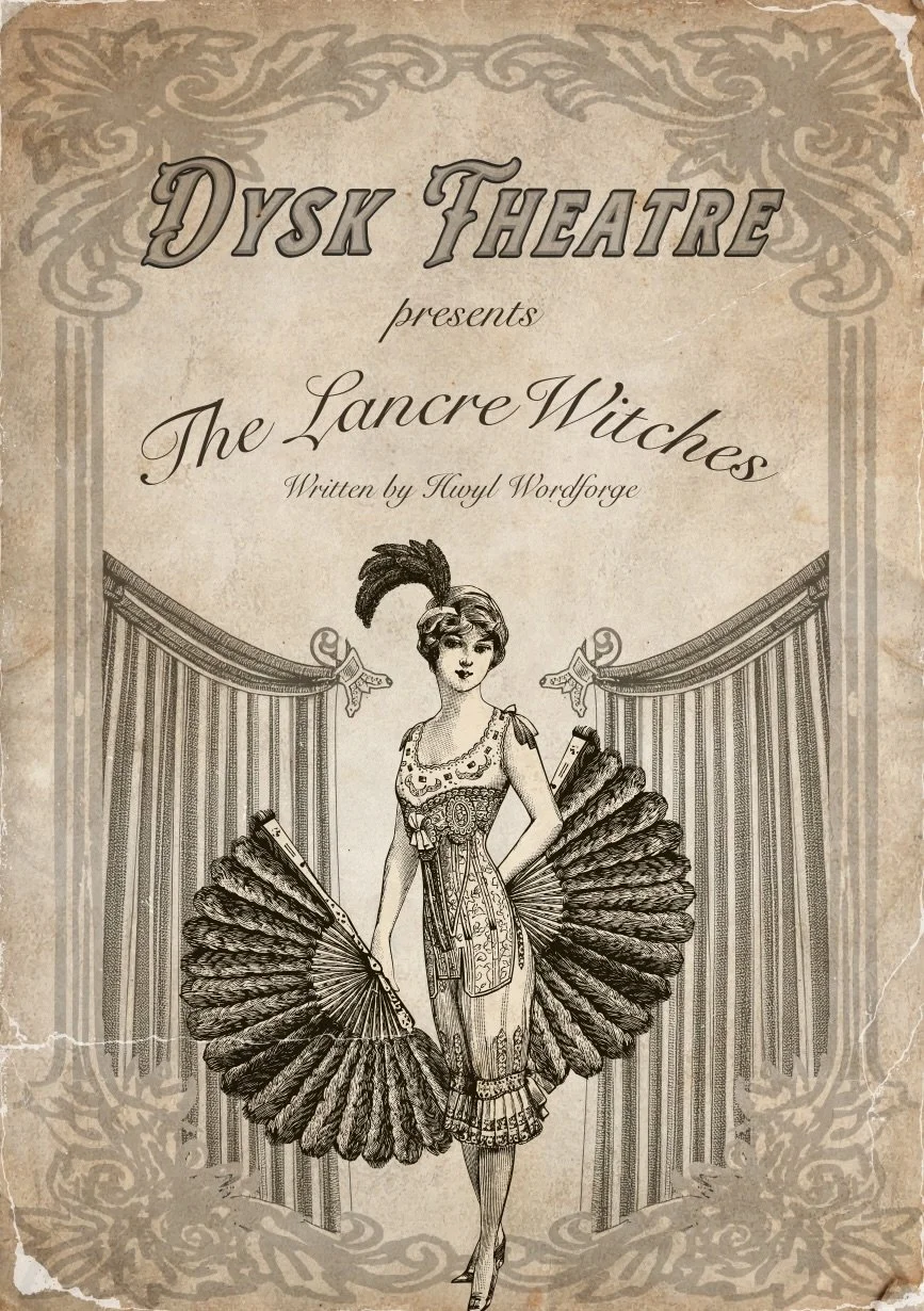 Victorian style theatre poster prop for 'The Lancre Witches', 2026