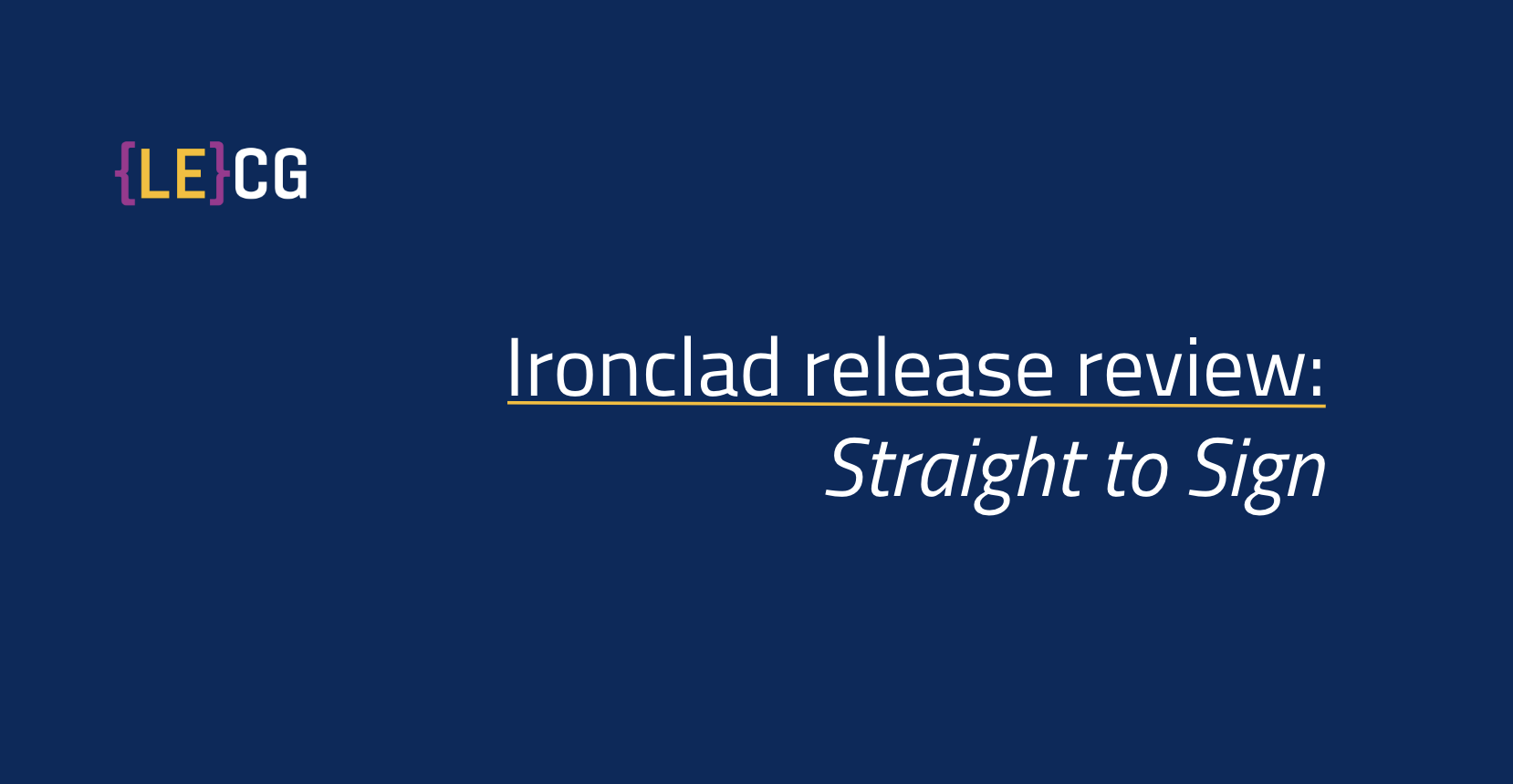 Ironclad Release Review: Straight to Sign