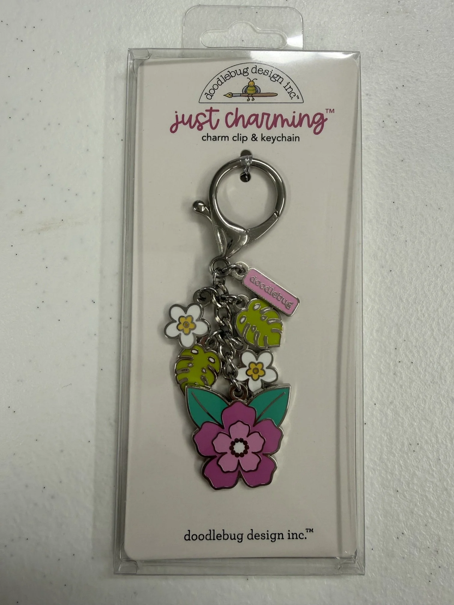 Doodlebug Designs Aloha Charm Clip & Keychain
