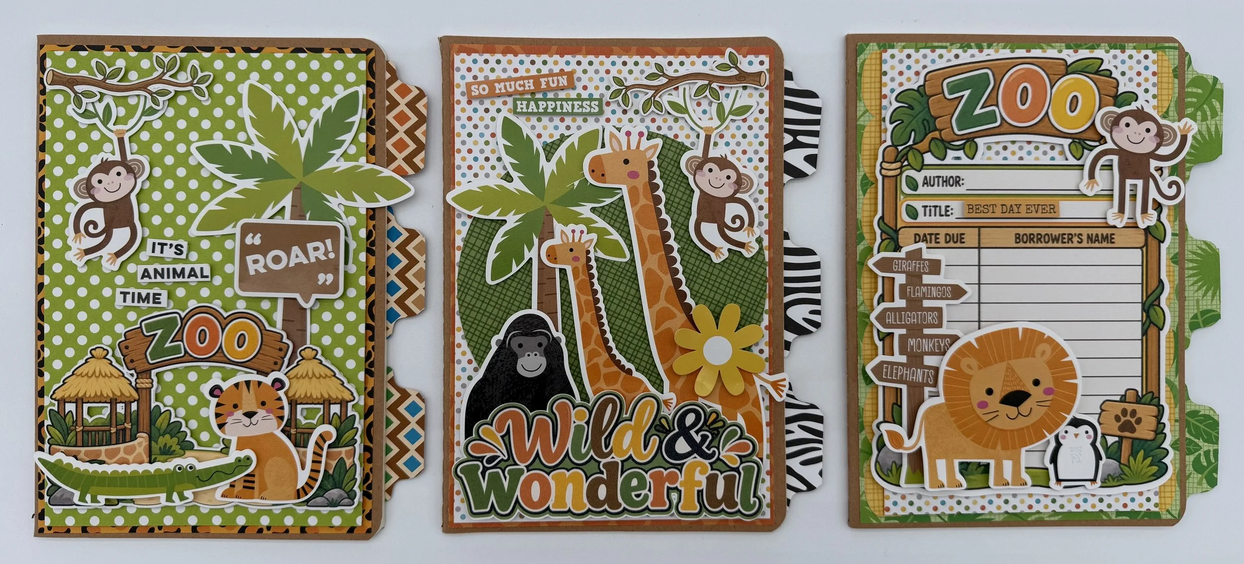 Wild Zoo Adventure Scrapbook Set