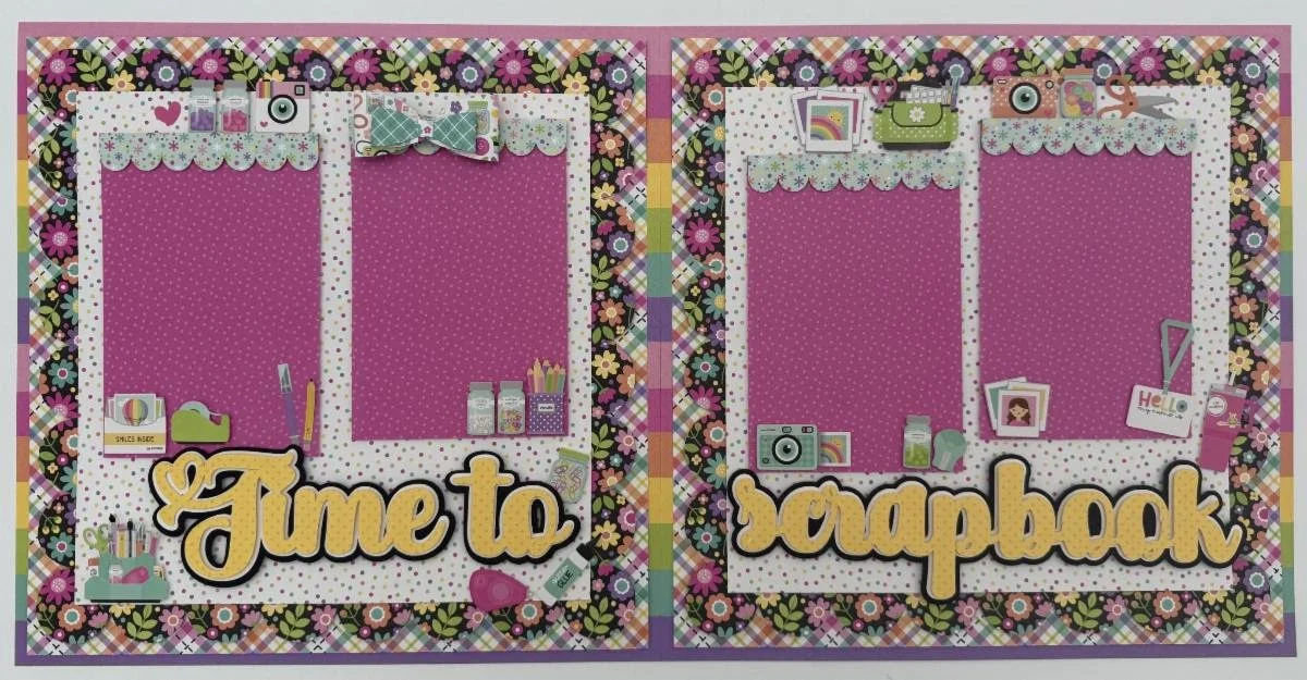 Time to Scrapbook Layout Kit