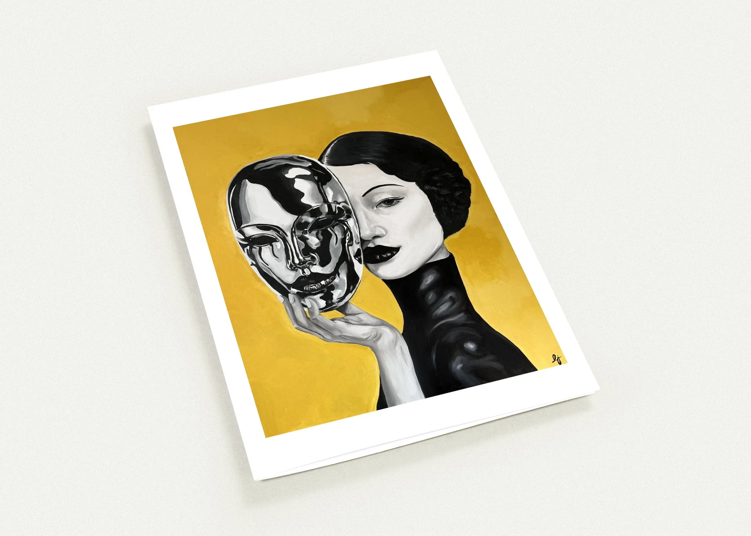 "The Study of a Mask" Greeting Cards – Pack of 10