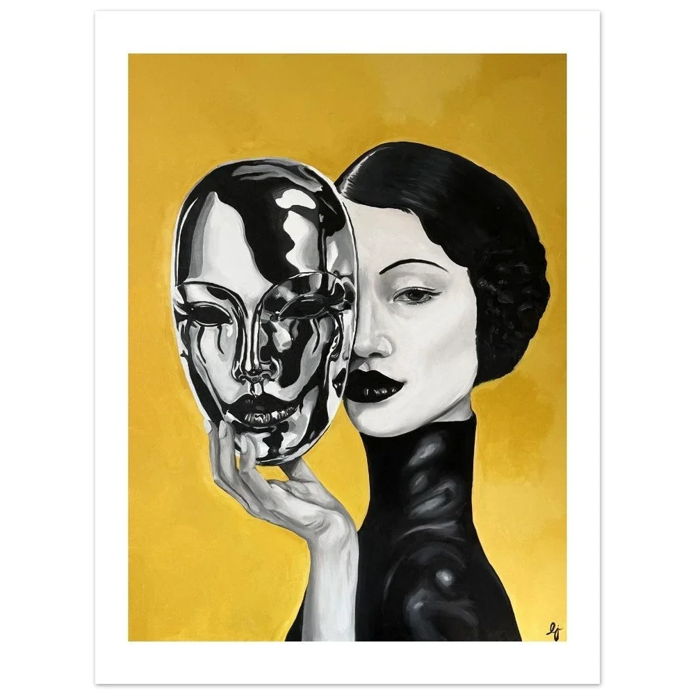 The Study of a Mask - Fine Art Print